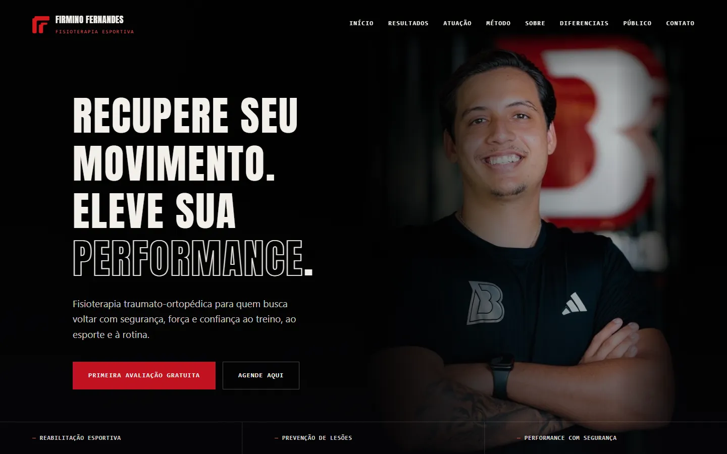 Firmino Fernandes website, home page