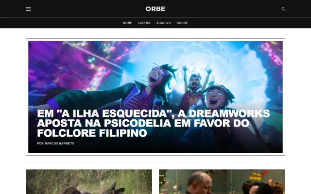 Site de Orbe, página inicial