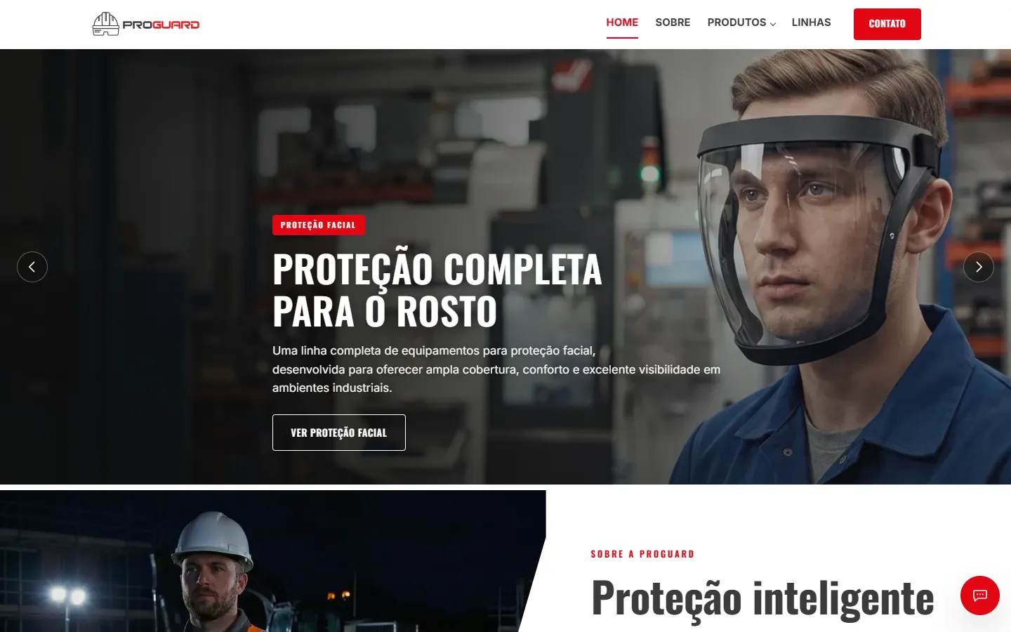Proguard EPI website, home page